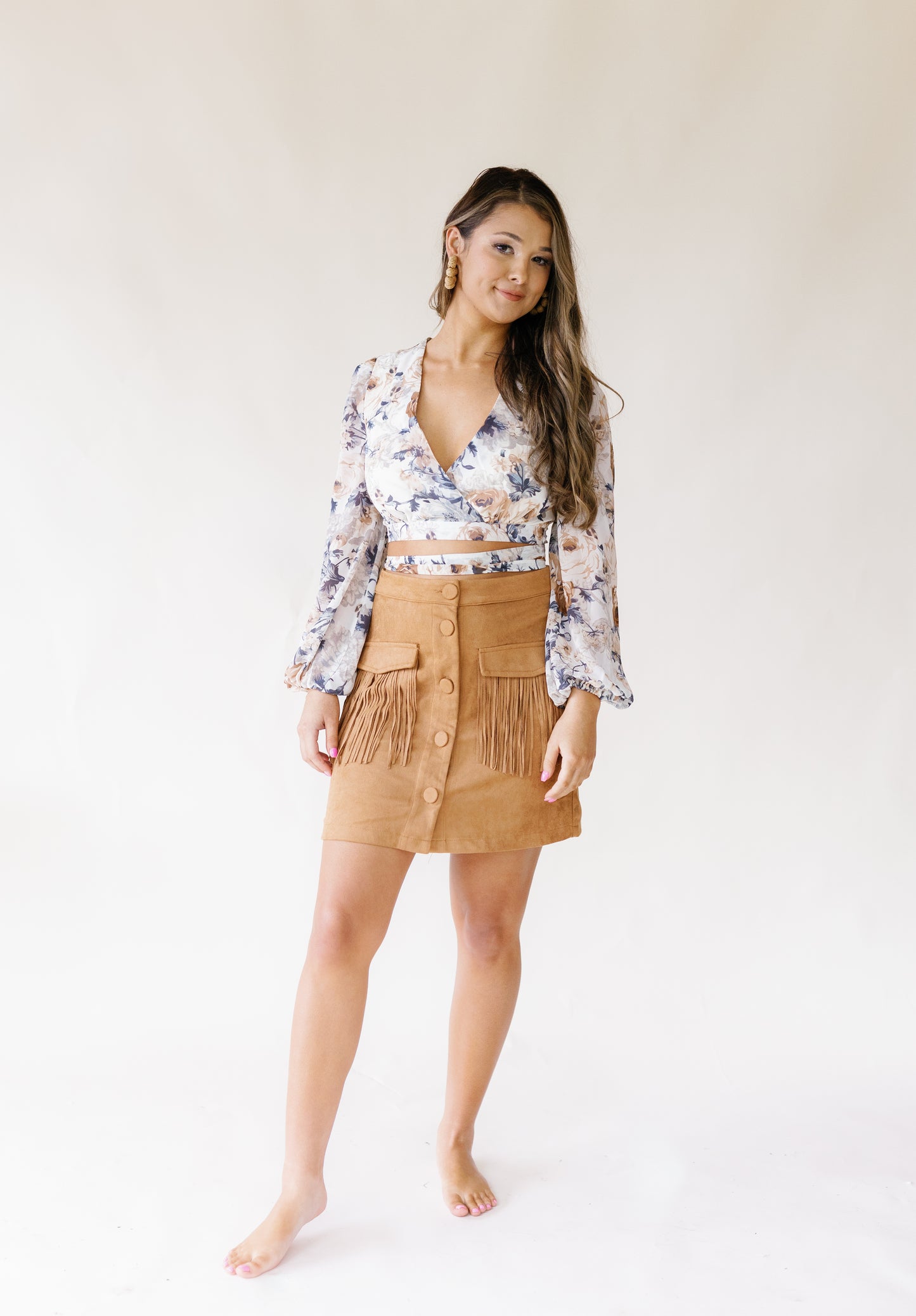 Vintage Vibes Lace-up Top